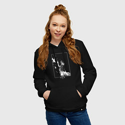 Толстовка-худи хлопковая женская Черный Аста Чёрный клевер, цвет: черный — фото 2