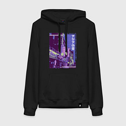 Женская толстовка-худи Neon Asian Street Vaporwave