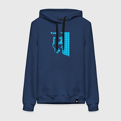 Женская толстовка-худи Love Death And Robots Zima Blue