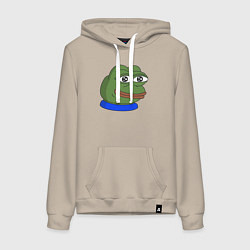 Женская толстовка-худи Лягушонок Пепе