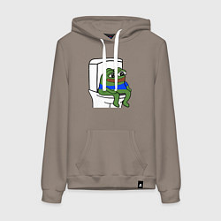 Женская толстовка-худи Лягушонок пепе