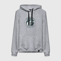 Женская толстовка-худи Охотник на щуку