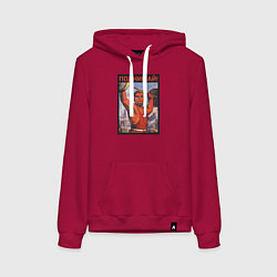 Женская толстовка-худи Советский штангист 1955