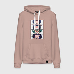 Женская толстовка-худи Genshin Impact Ahegao face