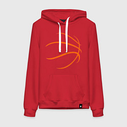 Женская толстовка-худи Баскетбольный мяч