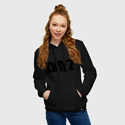 Толстовка-худи хлопковая женская DayZ, цвет: черный — фото 2