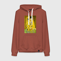 Женская толстовка-худи Поцелуй картина Климта