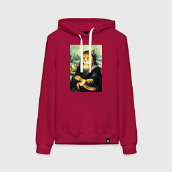 Женская толстовка-худи Мона киса