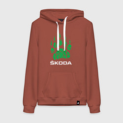 Женская толстовка-худи SKODA ШКОДА ХИЩНИК