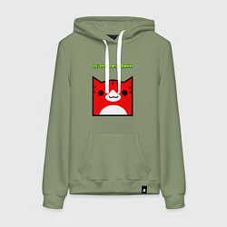 Женская толстовка-худи Geometry Dash: Cat Skin