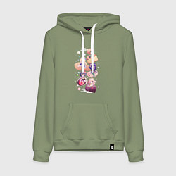 Женская толстовка-худи Чиби Инадзума