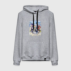 Женская толстовка-худи ГЕРОИ В ТЕВАЙТЕ ГЕНШИН ИМПАКТ