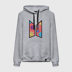 Женская толстовка-худи BTS Permission To Dance КОНФЕТКИ