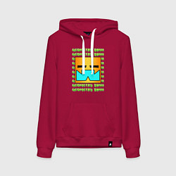 Женская толстовка-худи GEOMETRY DASH КЛАССИКА УРОВЕНЬ