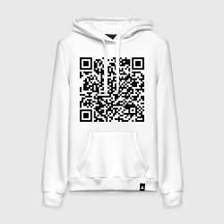 Женская толстовка-худи QR-код Скала Джонсон