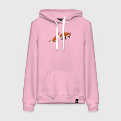 Женская толстовка-худи Акварельные лисы пара