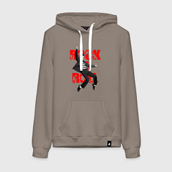 Женская толстовка-худи Rokc n roll king