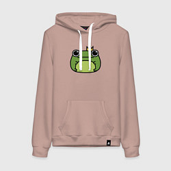 Женская толстовка-худи Frog Lucky король