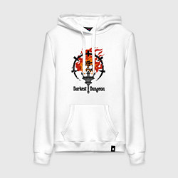 Женская толстовка-худи Darkest Dungeon: skull logo