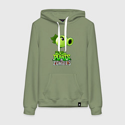 Женская толстовка-худи Plants vs Zombies Горохострел