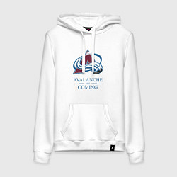 Женская толстовка-худи Colorado Avalanche are coming , Колорадо Эвеланш