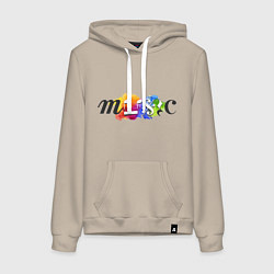 Женская толстовка-худи Music Color