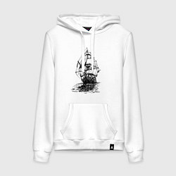 Женская толстовка-худи Pacific ocean Frigate