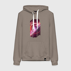 Женская толстовка-худи Моя Вселенная Космическое настроение