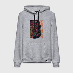 Женская толстовка-худи Ложь в маске