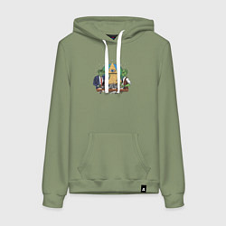 Женская толстовка-худи Рептилоид играет в шахматы против Зеленого человеч
