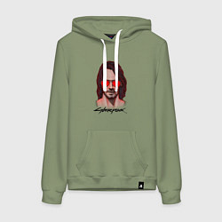 Женская толстовка-худи Johnny cyberpunk 2077