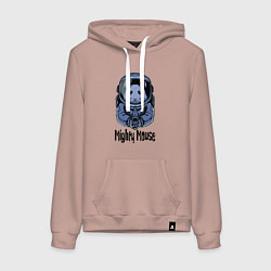 Женская толстовка-худи Могучий мышонок