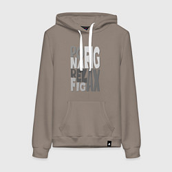 Женская толстовка-худи Успокойся и отдохни Безразличие Дзен