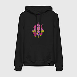 Женская толстовка-худи Ева 01 в розах