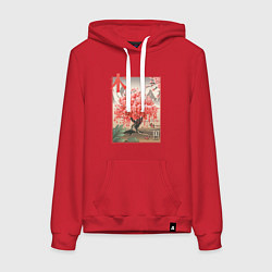 Женская толстовка-худи Цветущая Сакура Япония