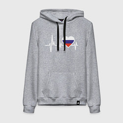 Женская толстовка-худи Пульс России