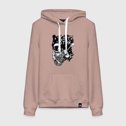 Женская толстовка-худи Lost stars Space music