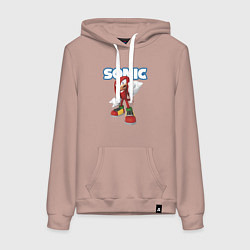 Женская толстовка-худи Knuckles Echidna Sonic Video game Ехидна Наклз Вид