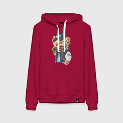 Женская толстовка-худи Прикольный мишутка Enjoy