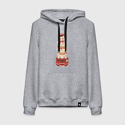 Женская толстовка-худи Геншин импакт chibi clee