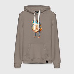 Женская толстовка-худи Пряничная лягушка