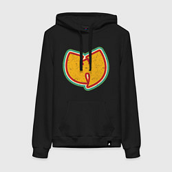 Толстовка-худи хлопковая женская Wu-Tang Colors, цвет: черный