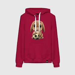 Женская толстовка-худи Футбол - Кролик