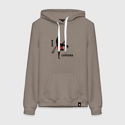 Женская толстовка-худи I LOVE CAPOEIRA