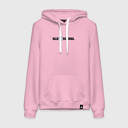 Женская толстовка-худи Old school, шеврон старой школы