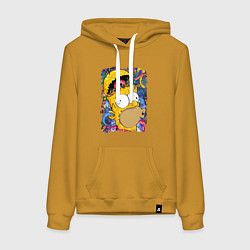 Женская толстовка-худи Мозг Гомера Симпсона - постер