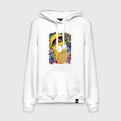 Женская толстовка-худи Мозг Гомера Симпсона - постер