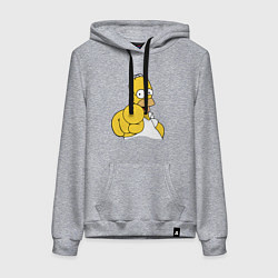 Женская толстовка-худи Гомер Симпсон указывает пальцем