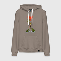 Женская толстовка-худи Не сдавайся никогда - комикс