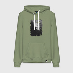 Женская толстовка-худи Воем на луну